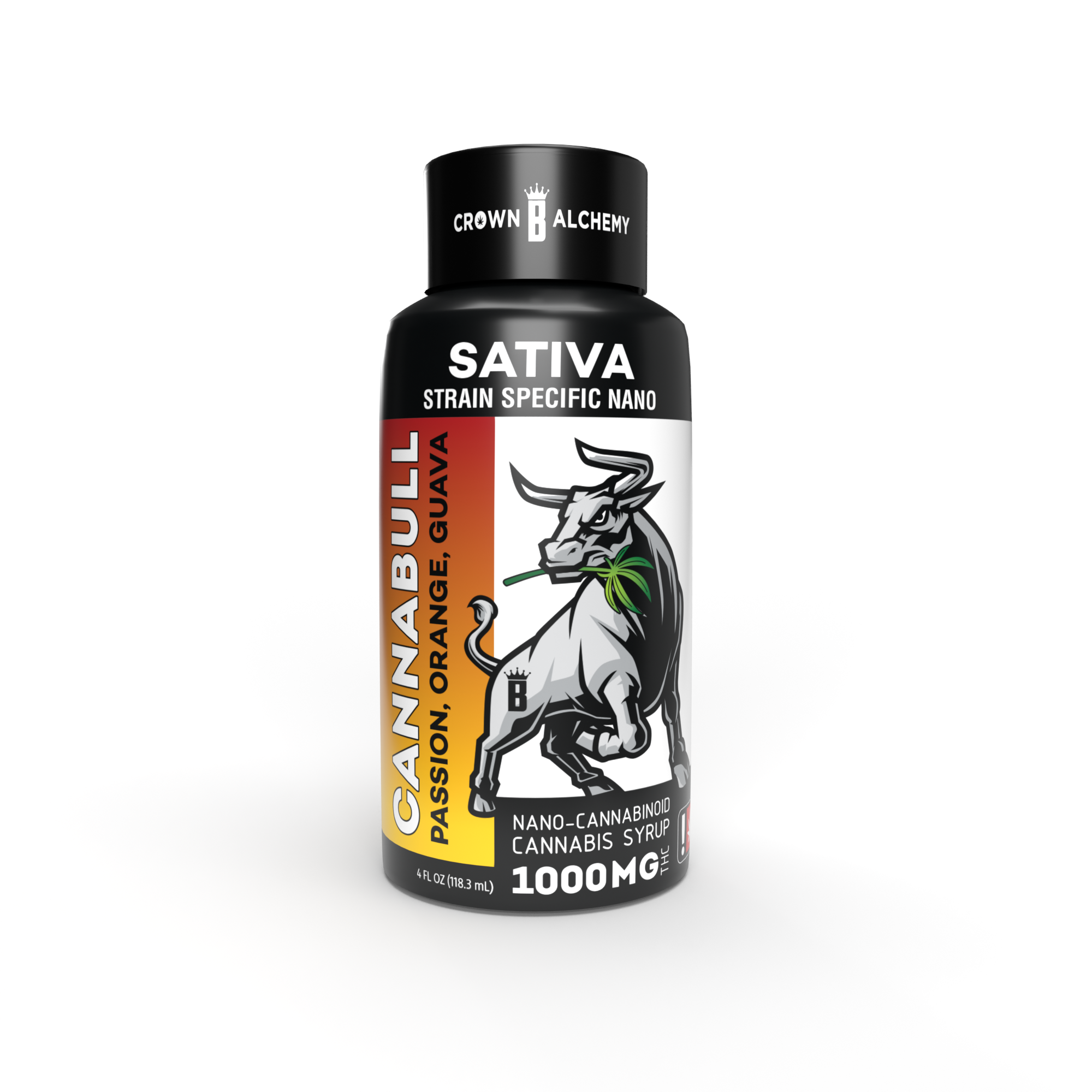 Passion Orange Guava Sativa | Nano-Cannabinoid Syrup | 500mg | 59 mL