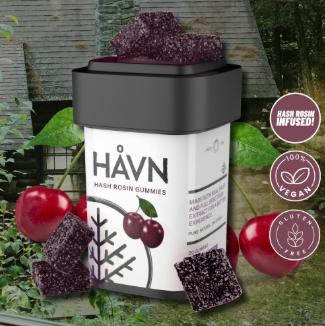 Gummies | Hash Rosin | Black Cherry | 5mg Per Serving | 20 Servings