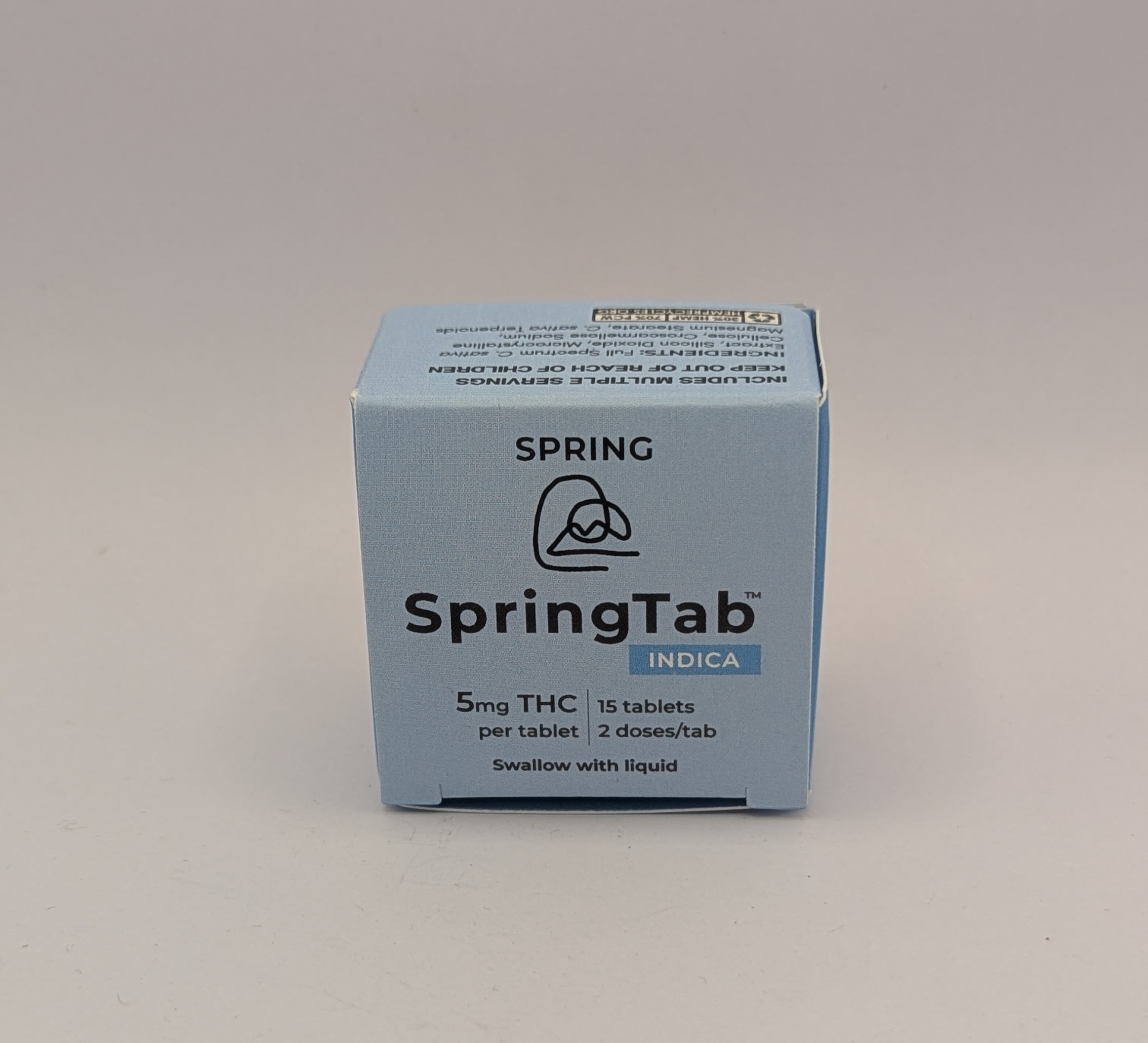 5mg Swallowable Indica Thc Tablets