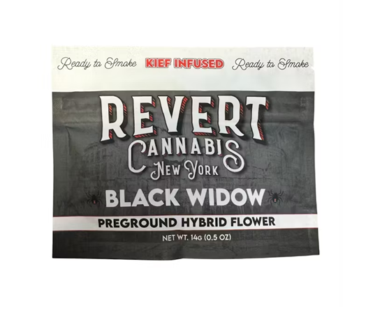 Revert - Black Widow Kief Infused Ground Flower - 14g