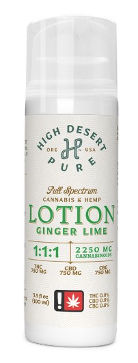 Clinical Strength Lotion | Ginger Lime | 1:1:1 (THC:CBD:CBG)