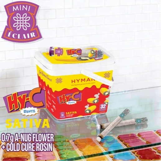 Hyman Mini Eclairs 0.7g Infused Donut - HY-C Runtz
