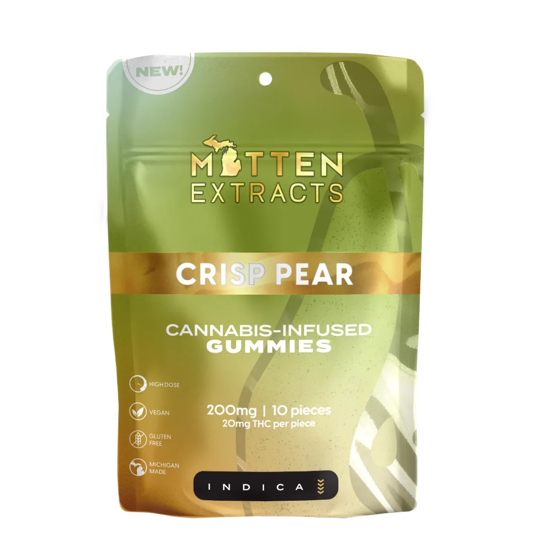 Mitten Extracts | 200mg Gummies | Crisp Pear