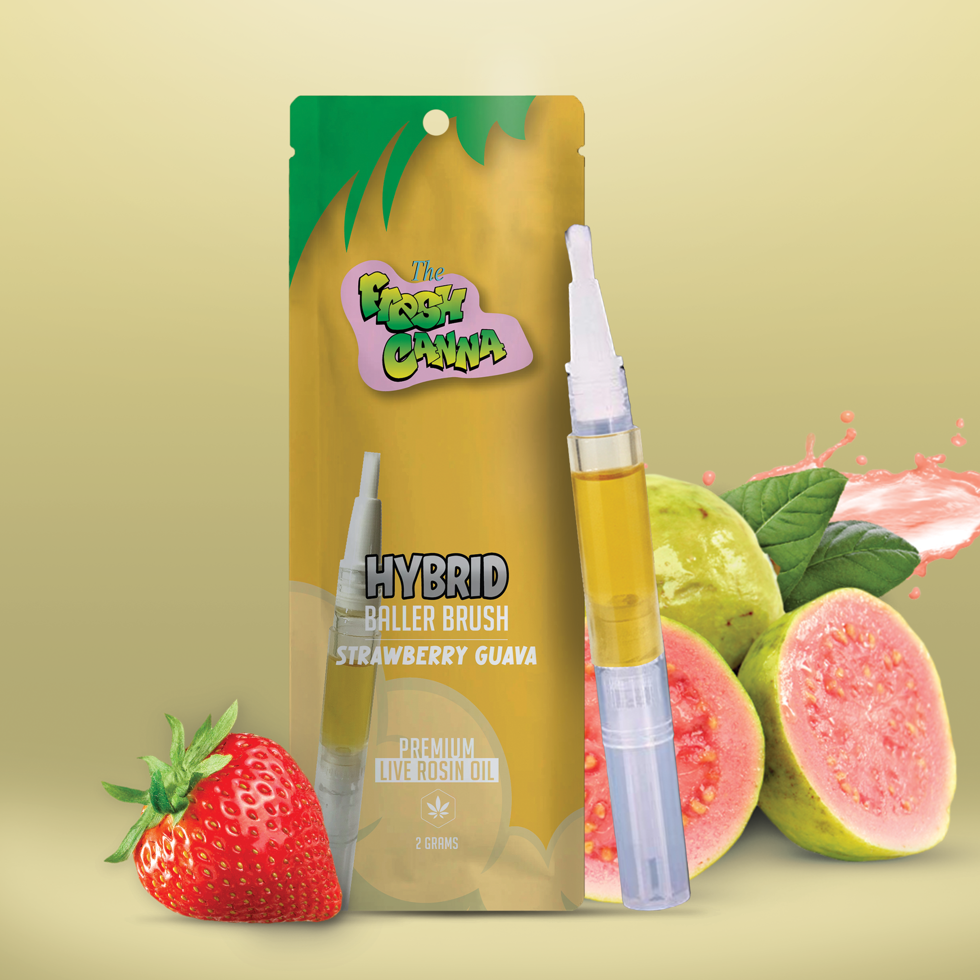 Fresh Canna Live Rosin Brush | Strawberry Guava