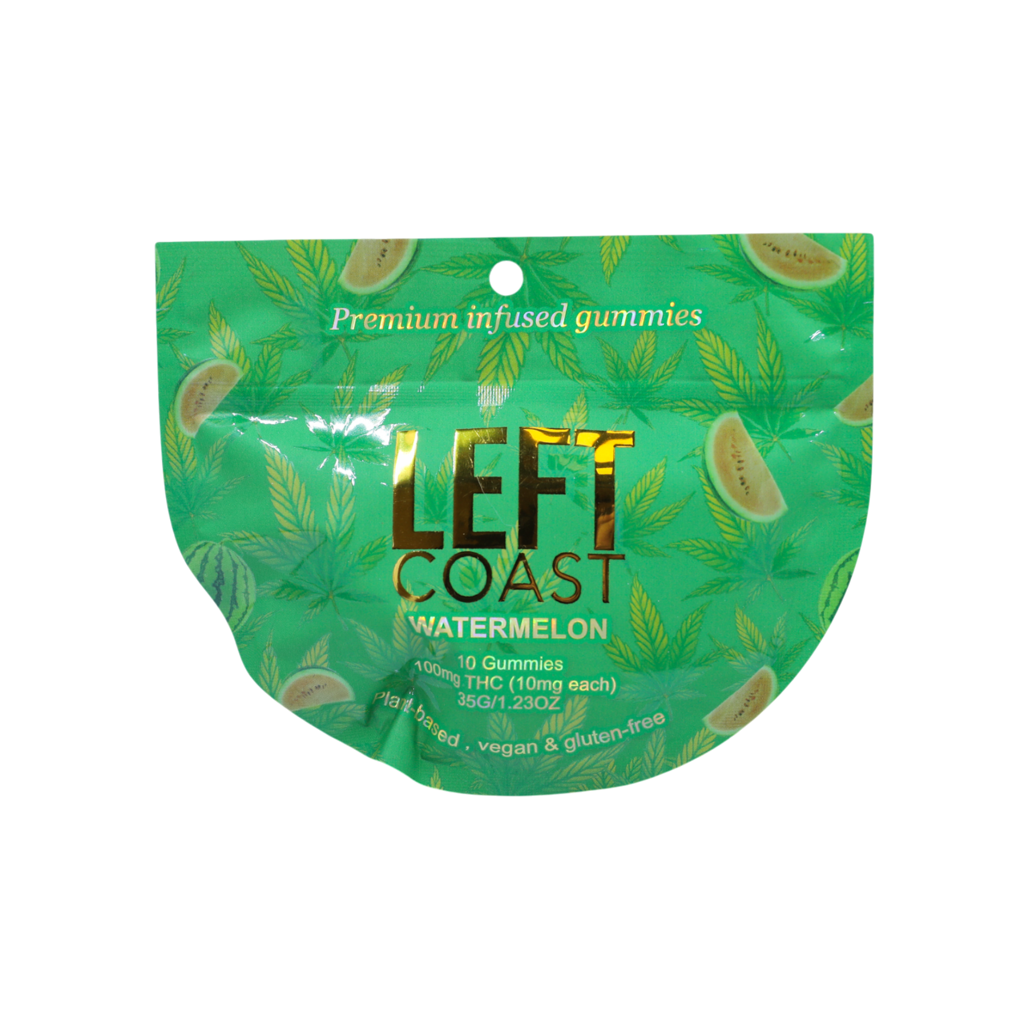 Left Coast Watermelon 10pk 10mg Gummies