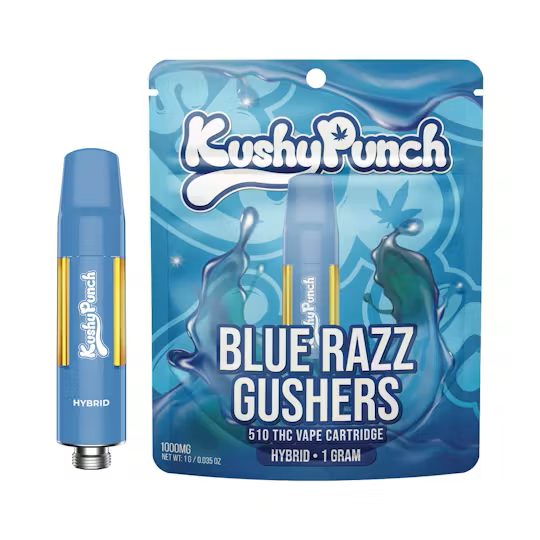 Kushy Punch | 1g 510 Cartridge | Blue Razz Gushers