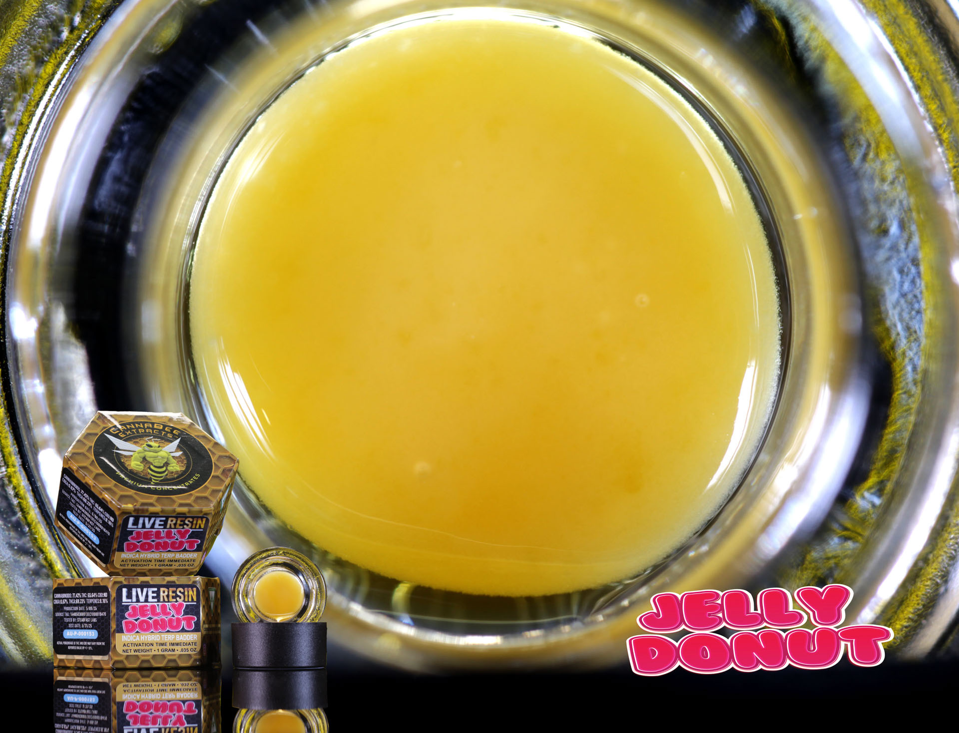 Canna Bee | Jelly Donut | Live Resin Terp Badder | 1g | Indica