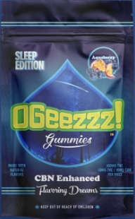 OGeez! - Sleep Edition Gummies 2:1 - Aqua Berry (I) (100mg THC/50mg CBN)