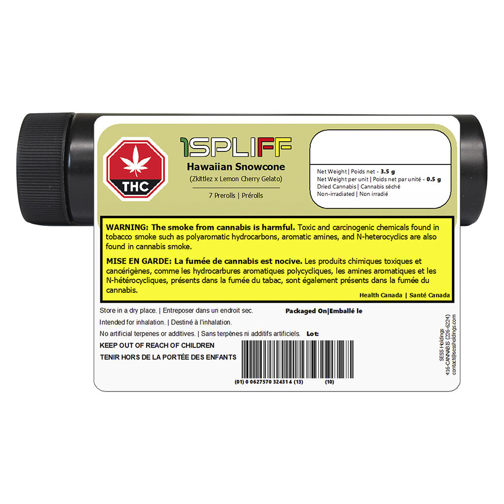 1SPLIFF - Hawaiian Snowcone PRJs - 10x0.35g