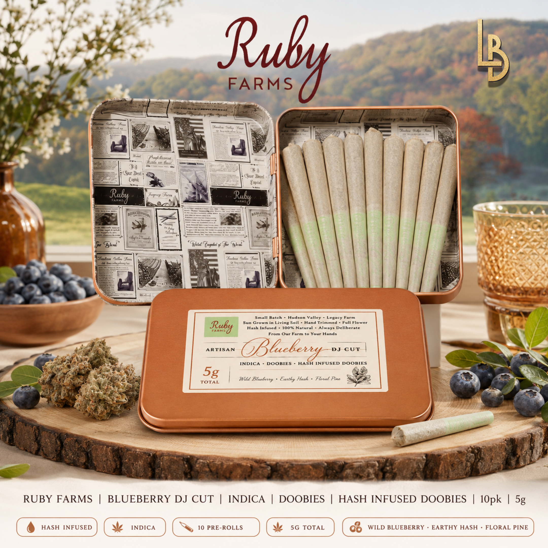 Blueberry Dj Cut Doobies
