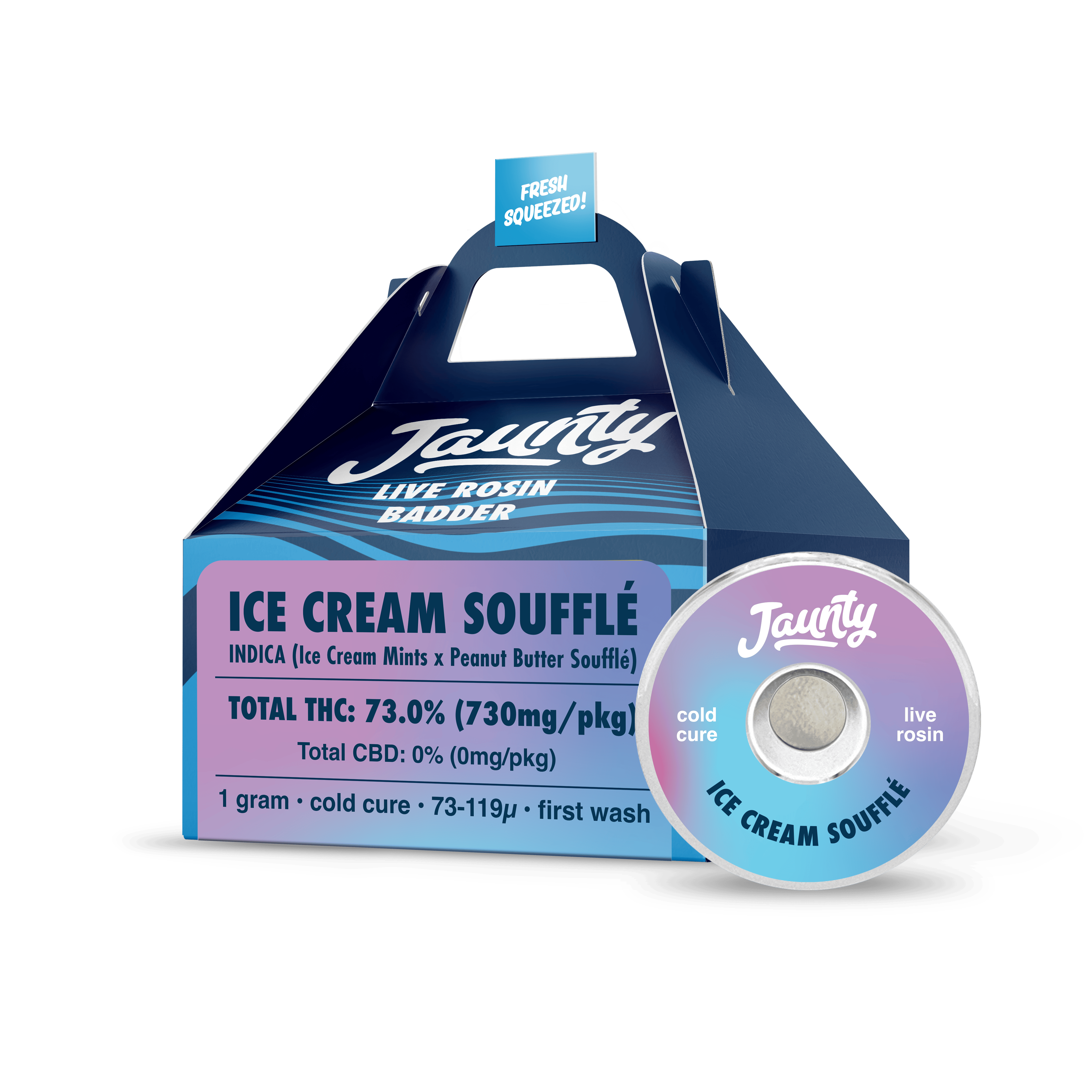 Jaunty | Ice Cream Souffle | Live Rosin Badder | Concentrate | 1g