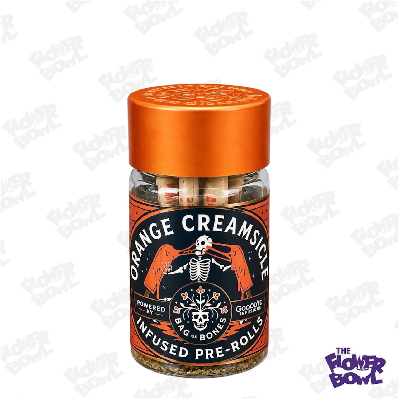 Bag Of Bones: Orange Creamsicle Infused 5 Pack Prerolls (S-H)