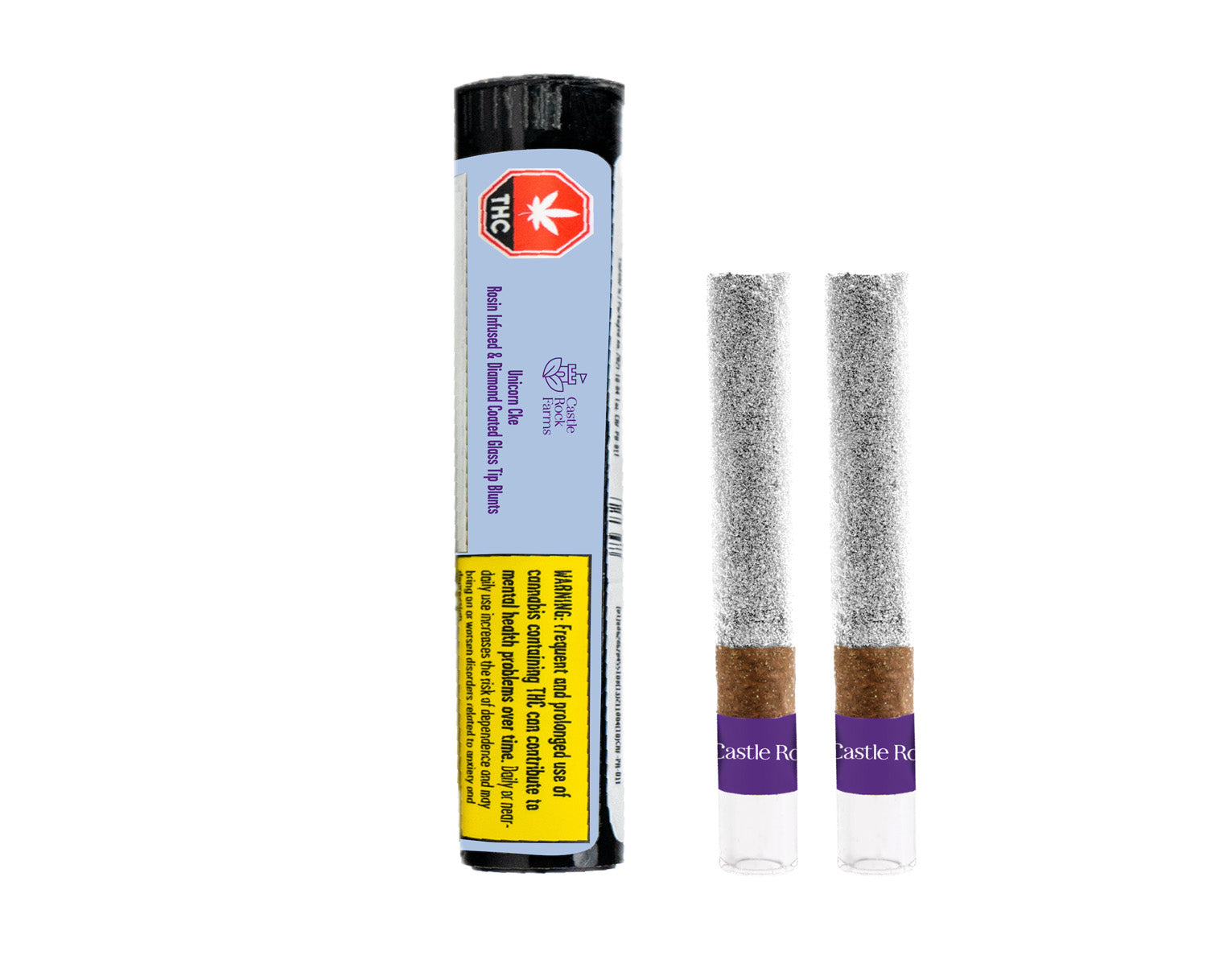 Castle Rock Farms : Unicorn Cke Live Rosin & Diamond Infused Blunts (2pk)