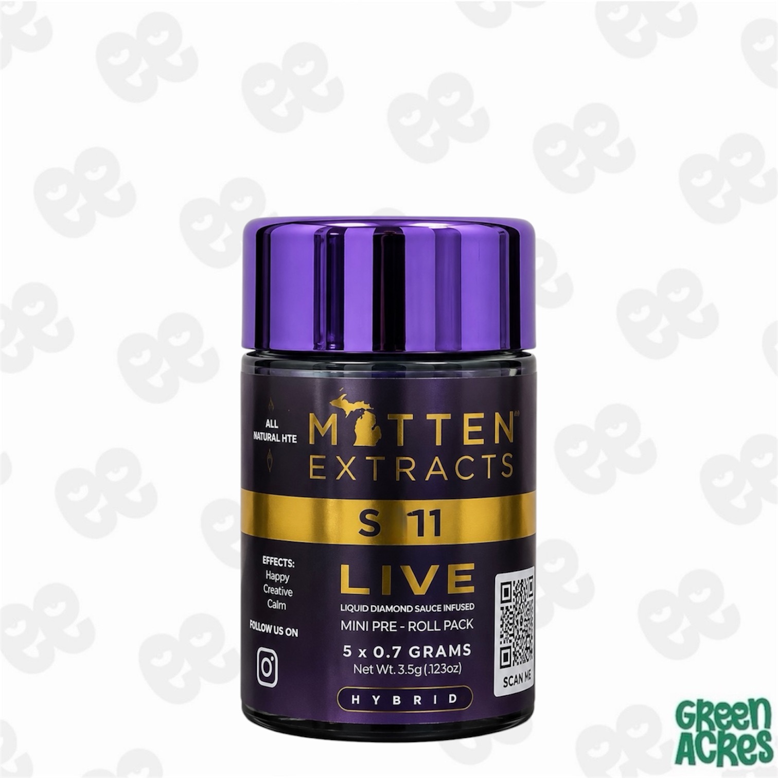 Mitten Extracts: RS11 5 Pack Live Sauce Infused Minis (5x0.7g)