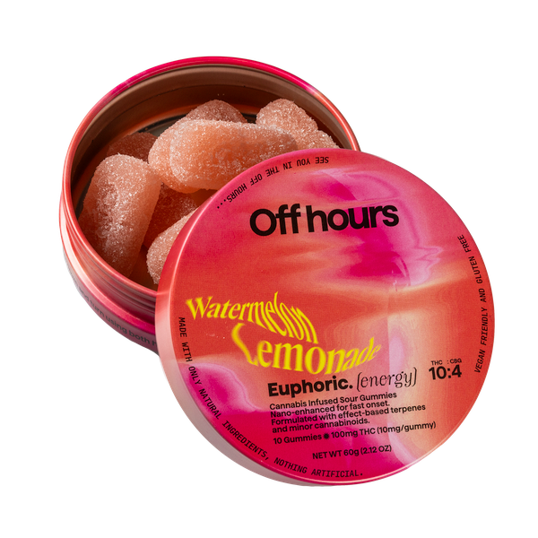 Off Hours | Euphoric Watermelon Lemonade | 10pk 100mg Gummies
