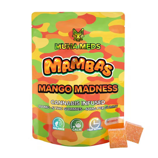 Muha Meds - 200MG Gummies - Mango Maddness
