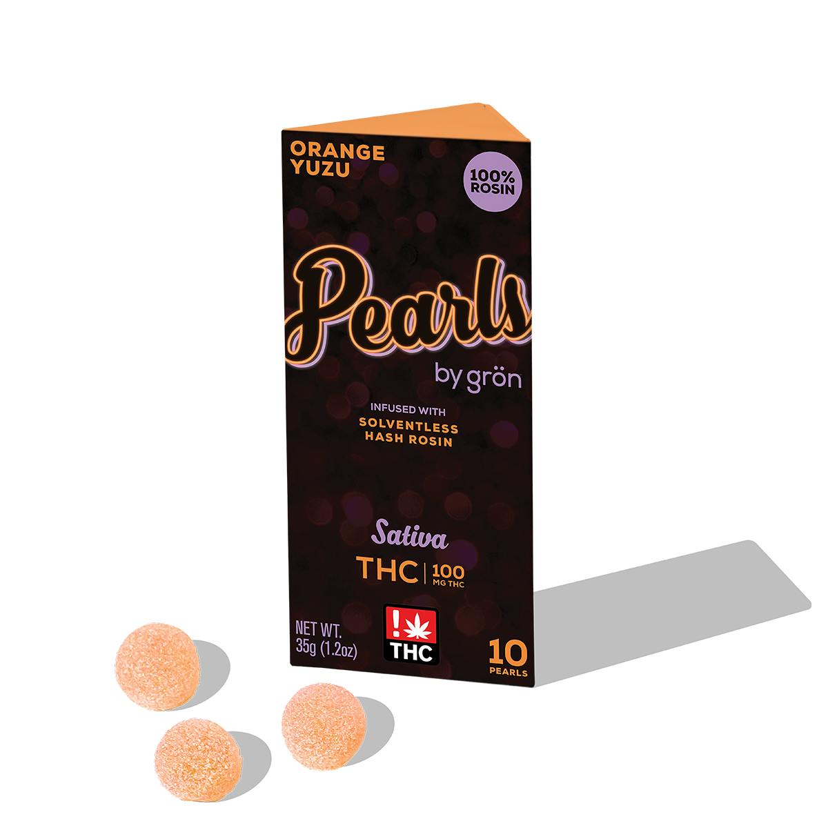 Orange Yuzu Pearls | Gummies | 100MG | 10pk