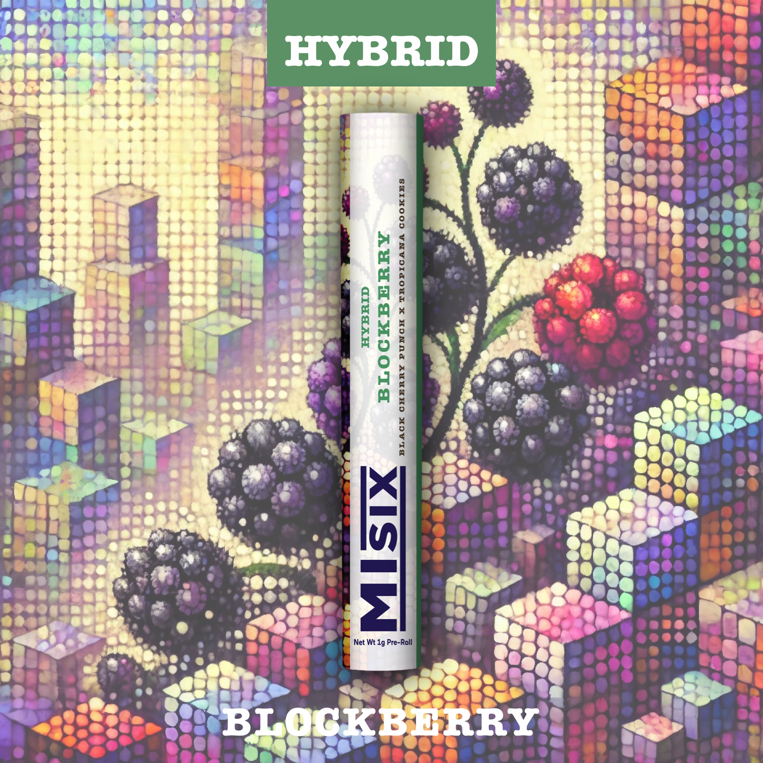 "Blockberry" Indoor Pre-Roll - 1G