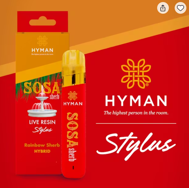 Sosa Sherb | Live Resin Stylus Disposable | 1g | Hybrid