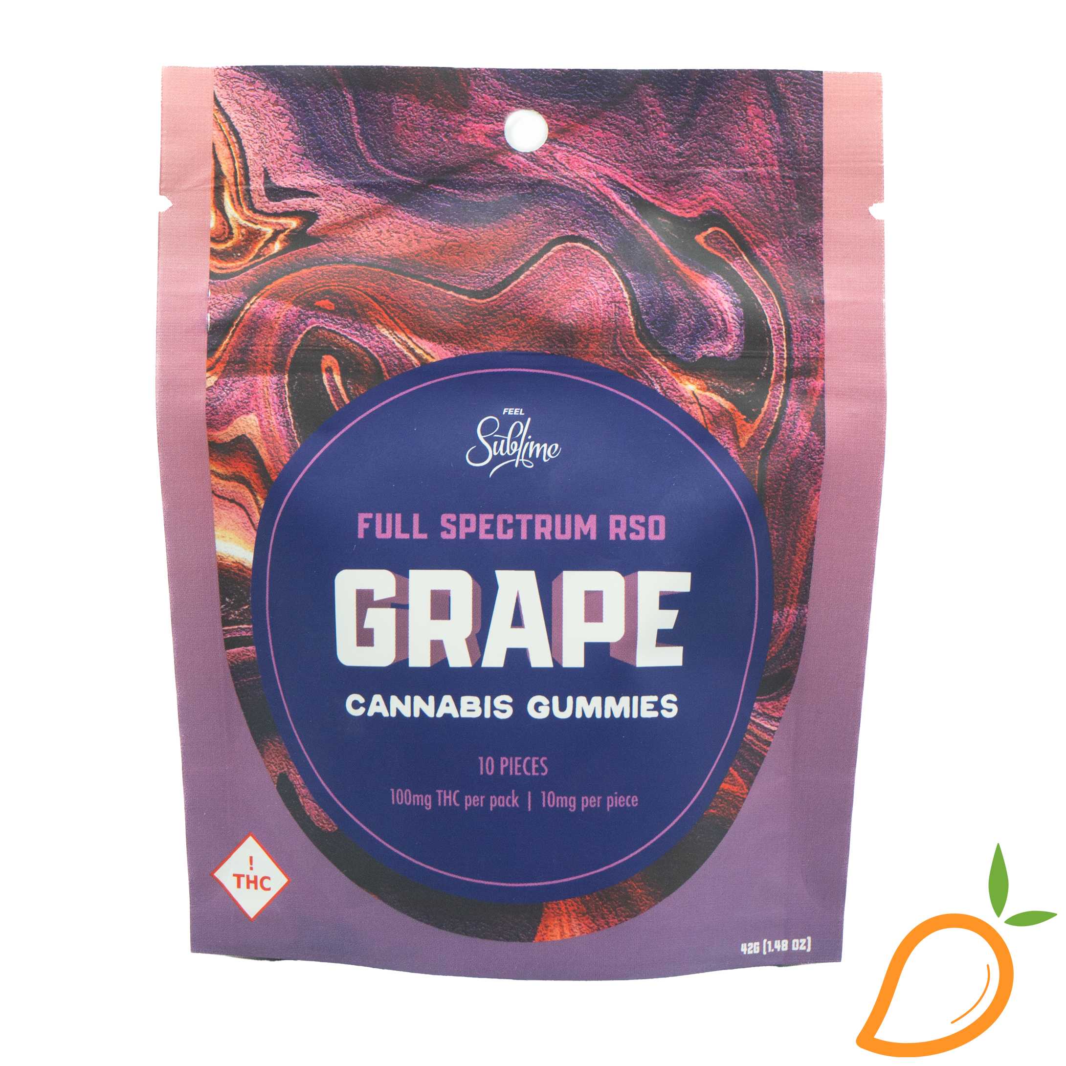 100mg Grape Gummies Sublime