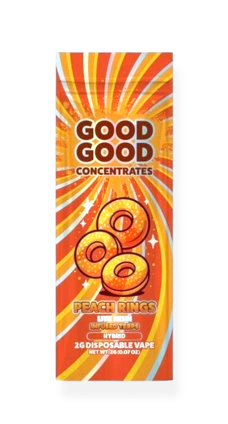 Good Good - 2g Disposable Vape - Peach Rings