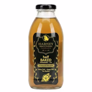 HARNEY BROTHERS CANNABIS - HALF BAKED LEMONADE + TEA - 16 OZ BOTTLE - 10MG