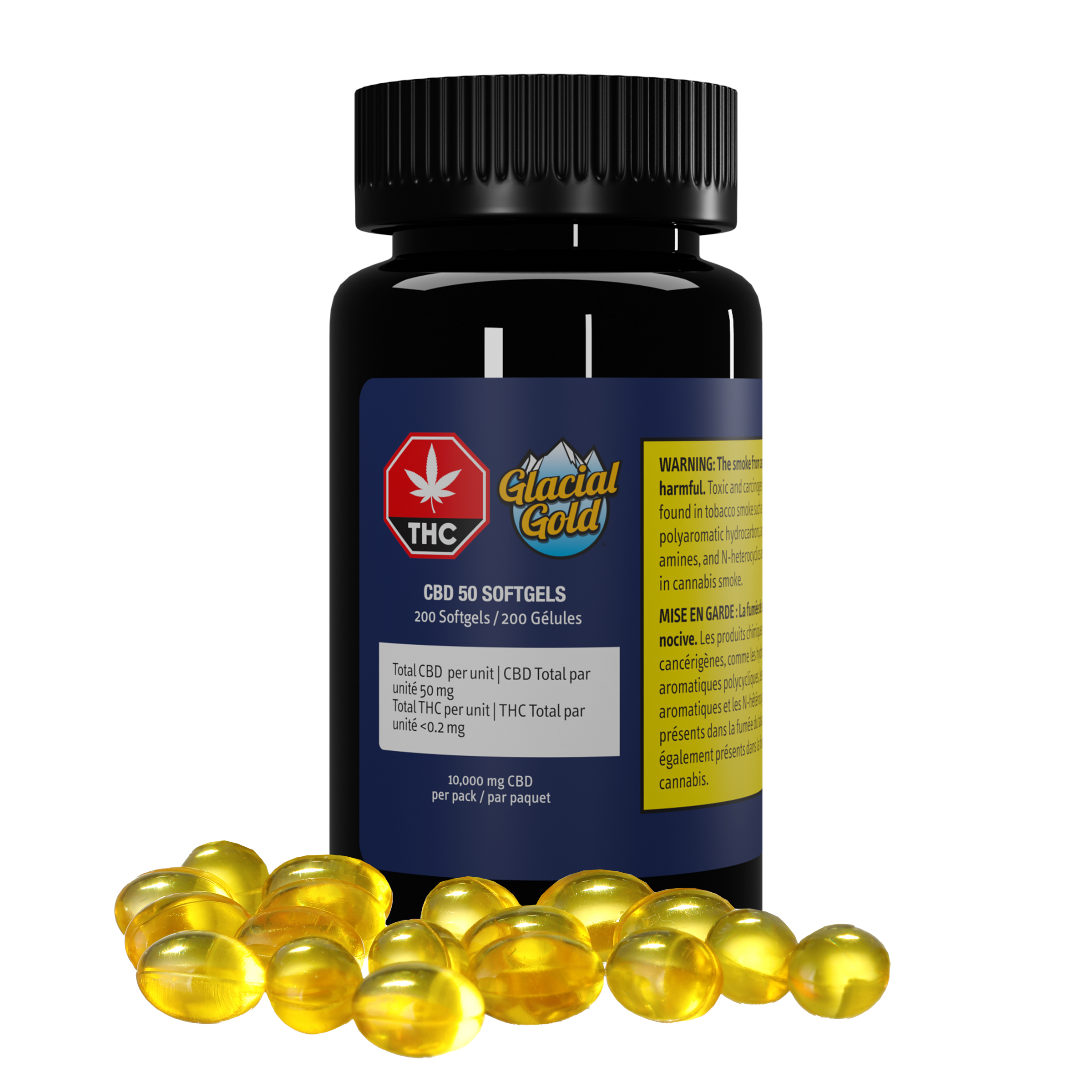 CBD 50 Softgels | 200-pack (10,000mg CBD)