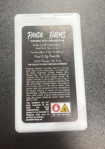 Panda Farms Super Boof Dogwalker Pre-rolls 0.5g x 5pk - 2.5g