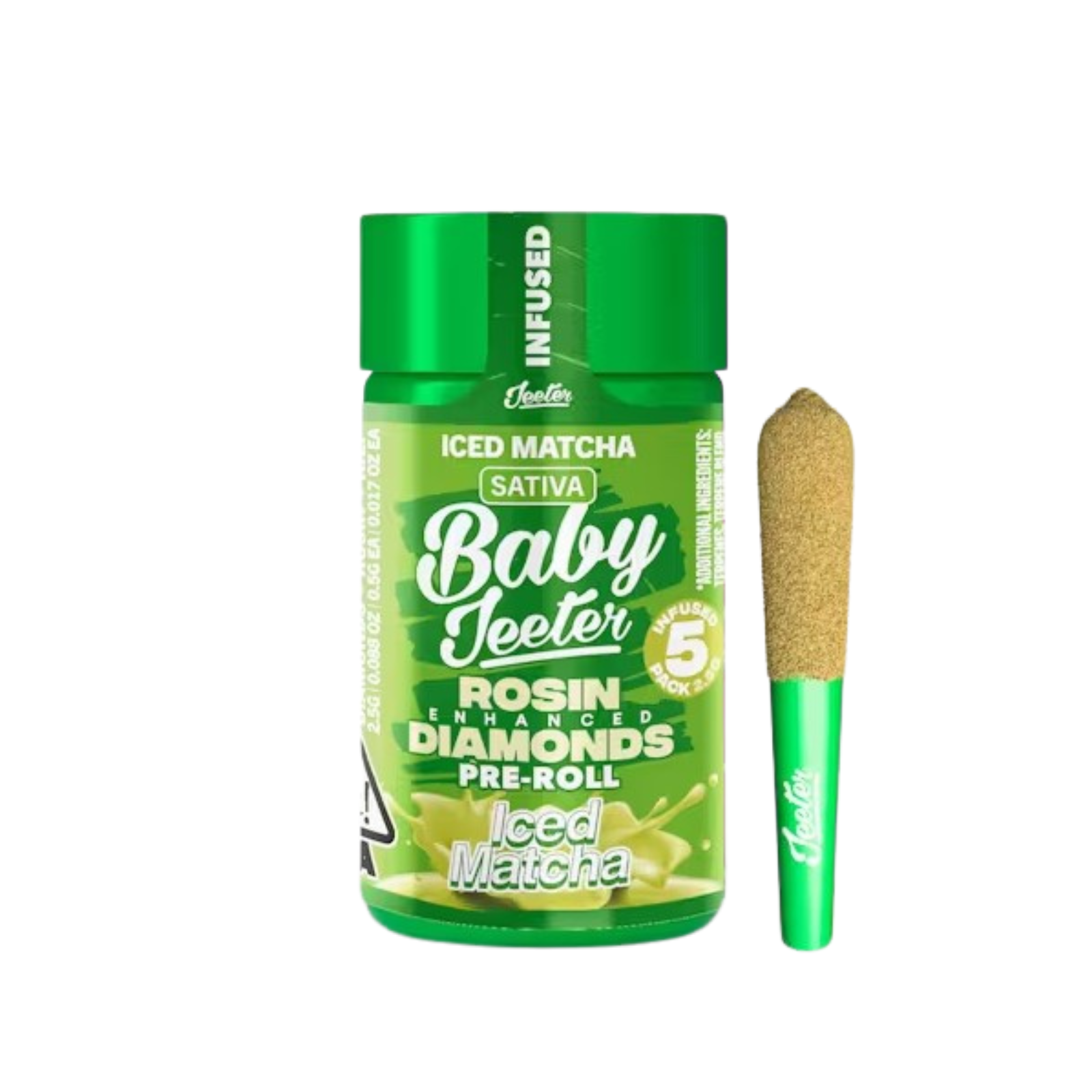 Iced Matcha Baby Jeeter Infused Pre-Roll 5-pack | 2.5g