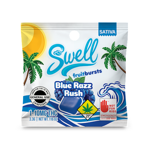 Swell Blue Razz Rush (Sativa) Single 10mg