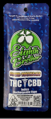 EIGHTH Brother Sour Tsunami CBD:THC All In One Vape 1g