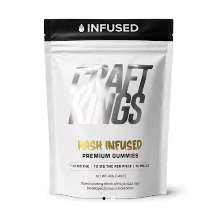 Craft Kings Edibles 10pk/100mg Hash Infused- Mango