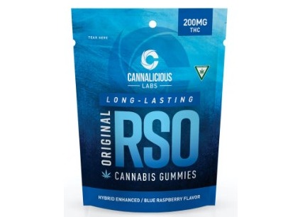 Cannalicious - RSO Gummies Blue Raspberry 200mg Fast Acting (Hybrid)