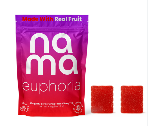 Nama Euphoria - Sour Berry - 2pk/100mg - RSO Fast Acting Edible