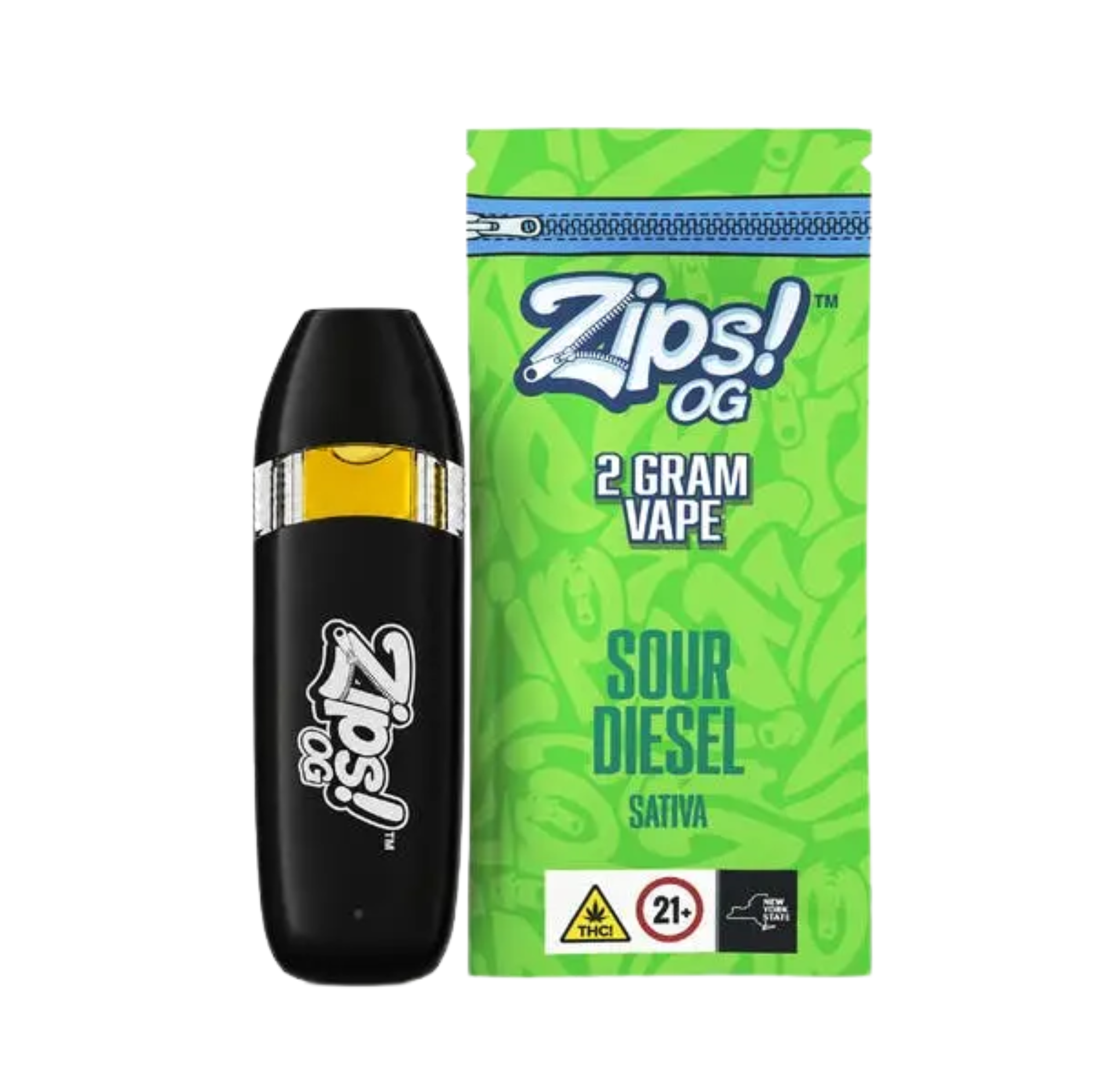 Zips OG Sour Diesel Vape