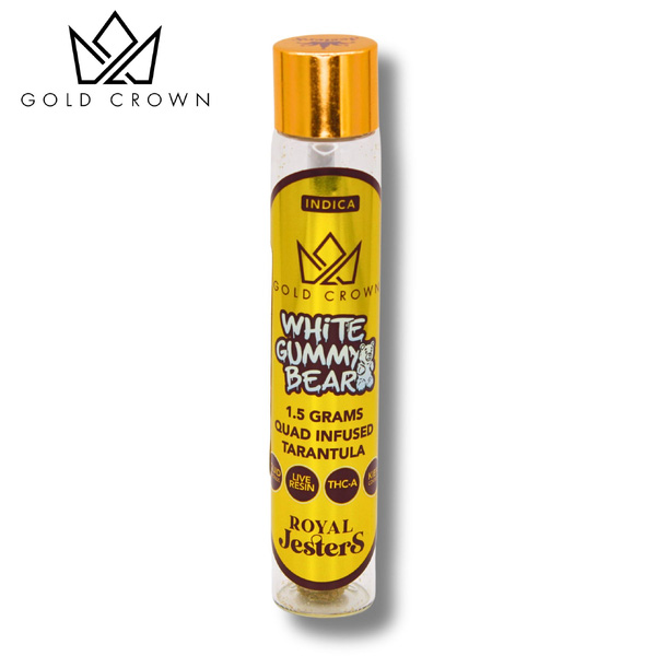 Gold Crown | Royal Jesters | 1.5g Infused Preroll | White Gummy Bear