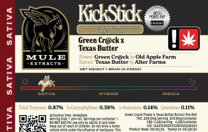 Mule Extracts: Mule Kickstick - Power Surge X Blue Dream - Green Leaf Special