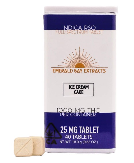 Emerald Bay Extracts Ice Cream Cake Indica 25mg Tabs