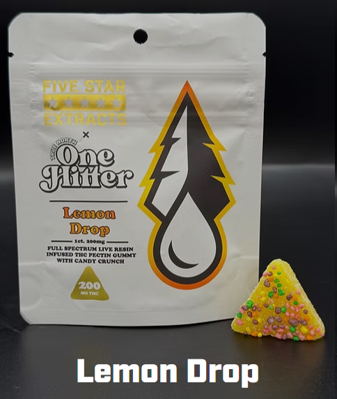 True North | Lemon Drop | Full Spectrum One Hitter Gummy | 200mg | Sativa