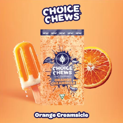 CHOICE CHEWS | ORANGE CREAMSICLE | INDICA | 200MG
