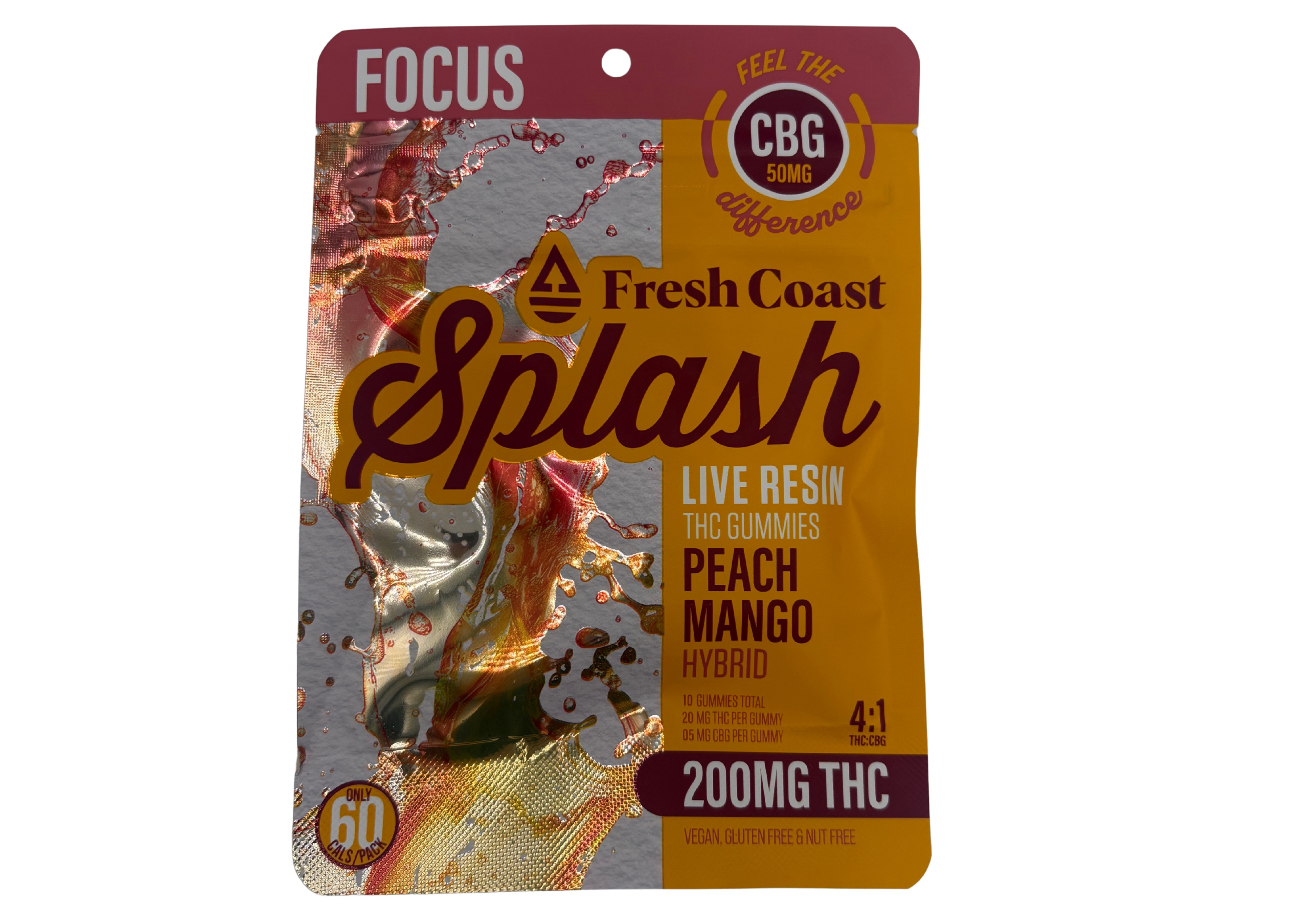 Peach Mango 200MG - Focus (4:1 THC:CBG)