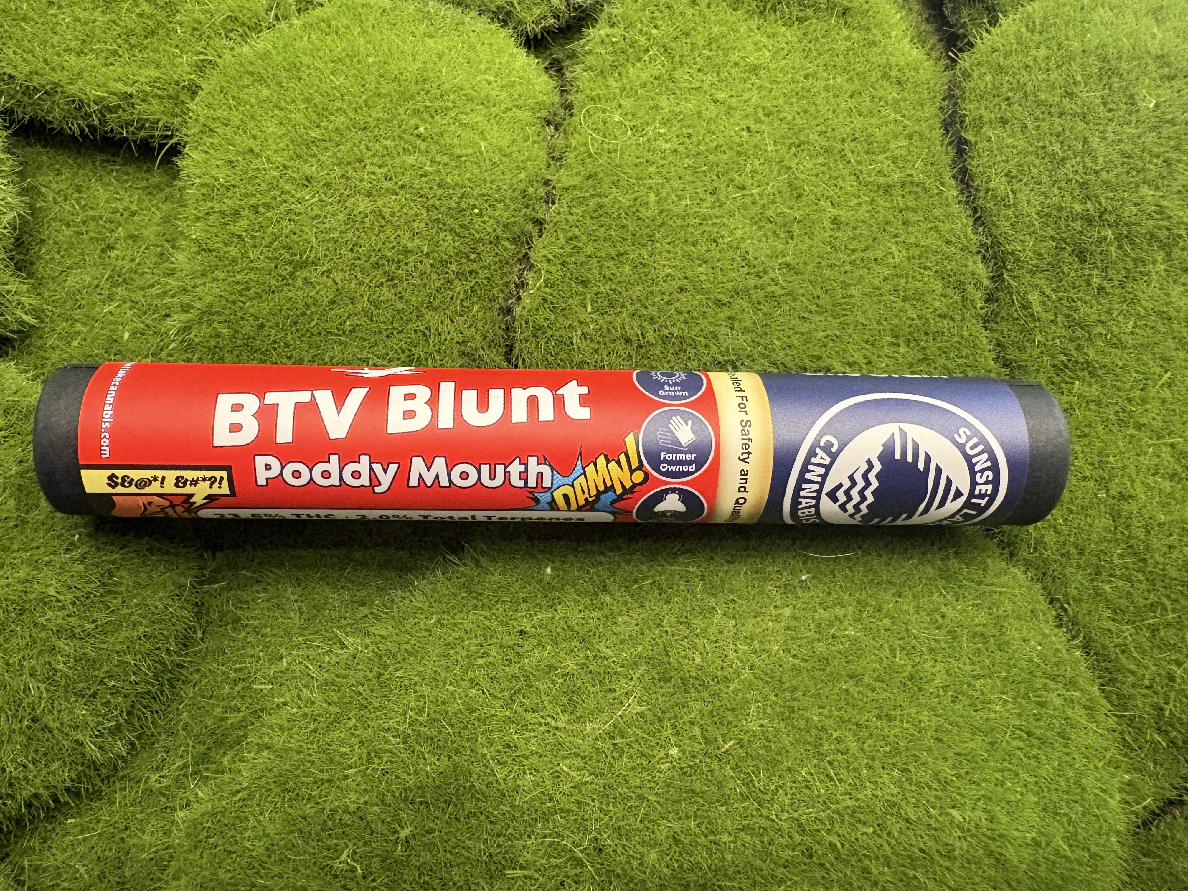 Hemp Leaf Blunt Single | Poddy Mouth