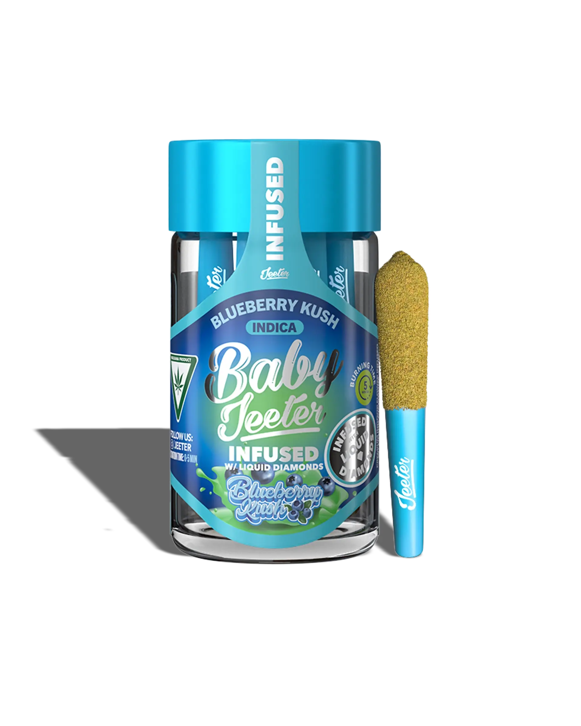 Blueberry Kush Infused Preroll (5Pk) (I)