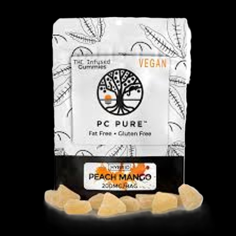 PC PURE | 200MG GUMMIES | PEACH MANGO