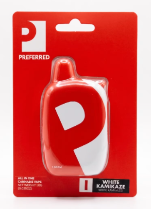 Preferred Gardens White Kamikaze Cured Resin Vape
