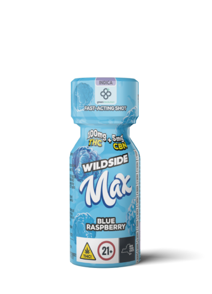 Green Revolution Blue Raspberry 20:1 THC:CBN 100mg Nano Shot Max