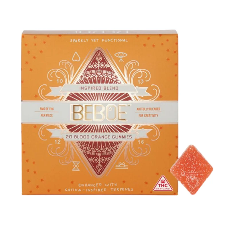 Inspired | Blood Orange | Gummies | 100mg | 20pk