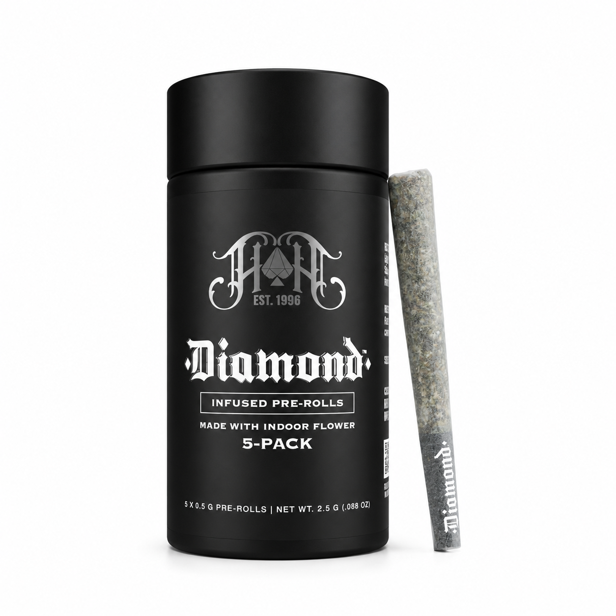 HEAVY HITTERS - SUPER BOOF - 0.5G - DIAMOND INFUSED PREROLL - 5PK - HYBRID