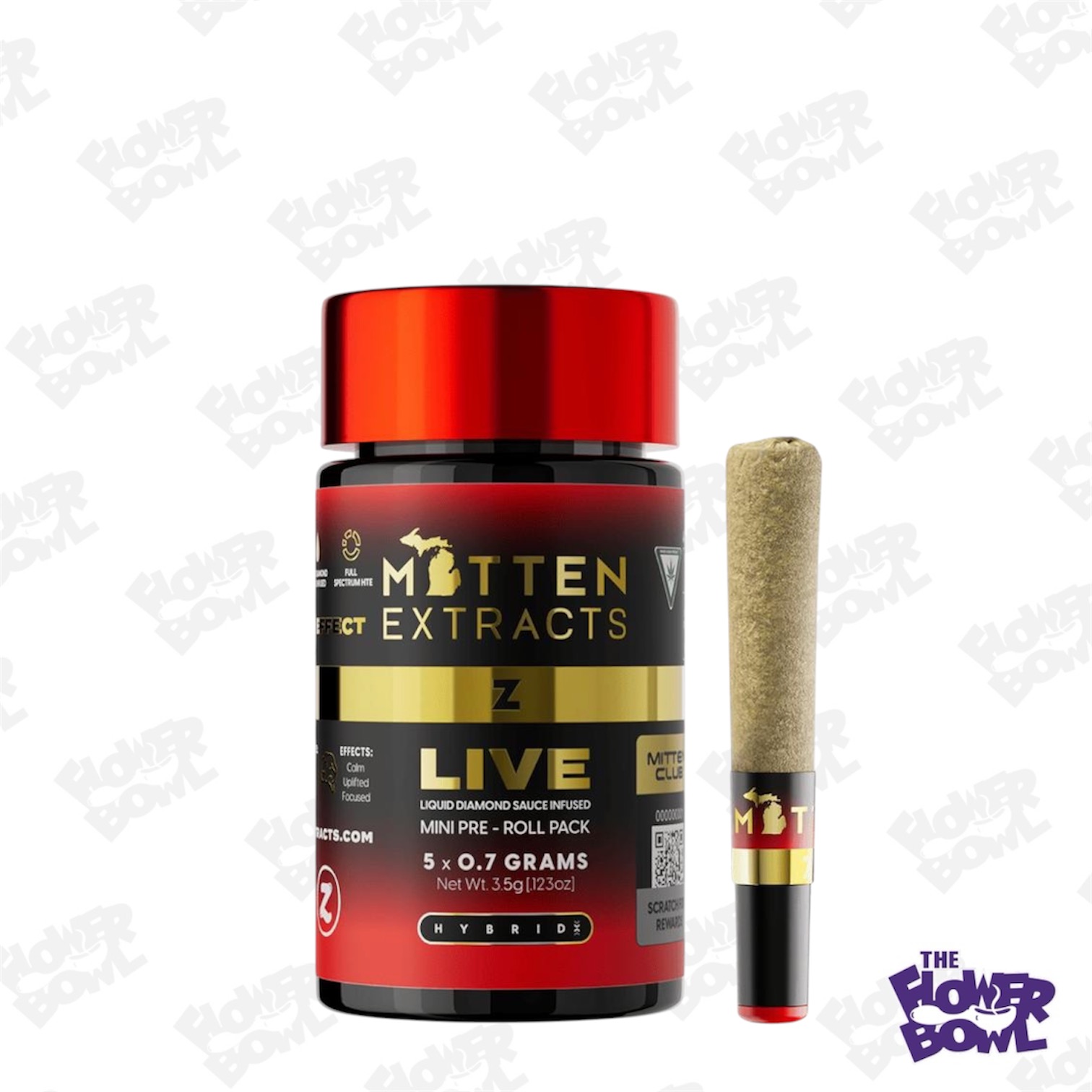 Mitten Extracts: Z (H) Live Sauce Infused Minis (5 x 0.7g)