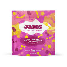 Sour Strawberry Lemonade Sativa Fast Acting Hybrid Gummies | 100mg | Jams